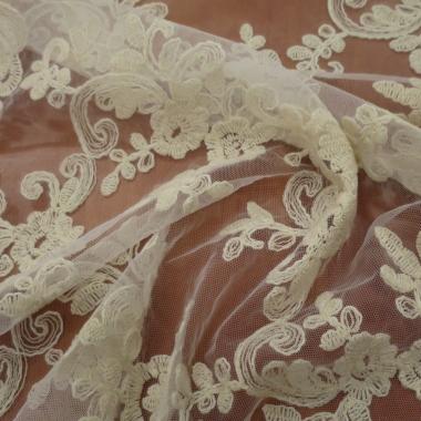 Гипюр с вышивкой жгутами 35178