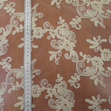 Гипюр с вышивкой жгутами 35178