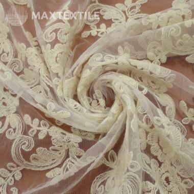Гипюр с вышивкой жгутами 35178