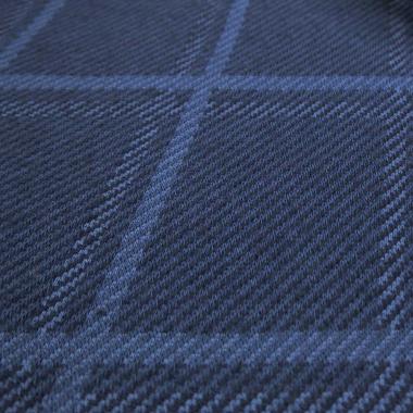 Трикотаж синий в клетку (джерси) V4.742.080