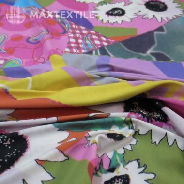 Трикотаж  бифлекс с рисунком 2048202