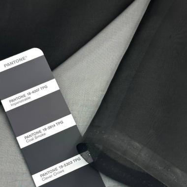 Органза черная шелк blacksilk
